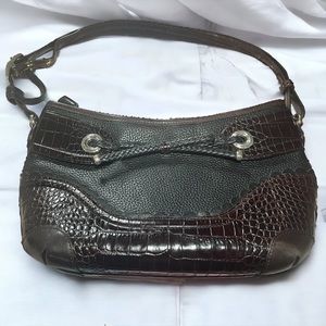 Vintage BRIGHTON Leather Adjustable Crossbody Bag